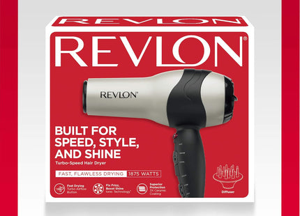Secadora Volumi Turbo Revlon RV473CP | Para secar y dar volumen a tu cabello con potencia profesional