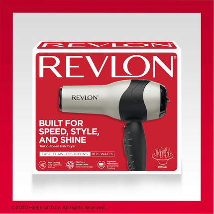 Secadora Volumi Turbo Revlon RV473CP | Para secar y dar volumen a tu cabello con potencia profesional