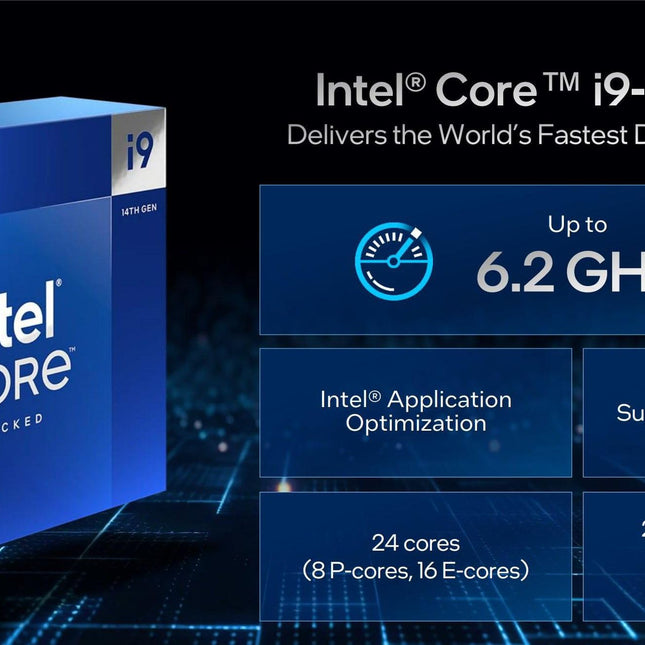 Procesador Intel Core i9-14900K | 14ª Gen | 24 Núcleos | 32 Hilos | 6.0GHz Turbo | LGA 1700