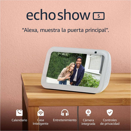 Amazon Echo Show 5 (3ra Gen) | Pantalla Táctil 5.5” | Alexa Integrada | Cámara para Videollamadas
