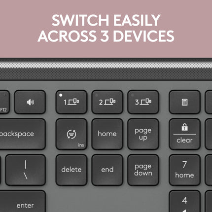 Teclado Logitech Signature Slim K950 | Membrana | Inalámbrico Bluetooth | Español