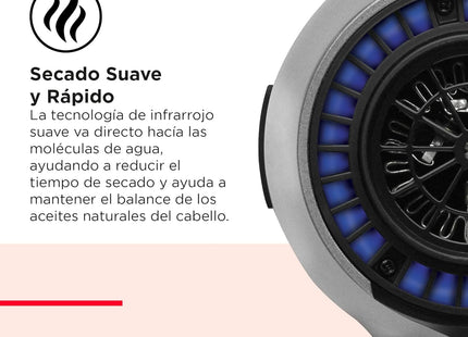 Secadora Dry Max 1875W Revlon | Para un secado rápido con menos frizz y más control en tu cabello