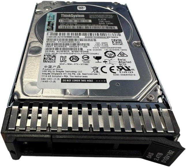 Lenovo disco duro ThinkSystem 2.5 pulgadas 2.4TB 10K SAS 12Gb Hot Swap 512e HDD 7XB7A00069