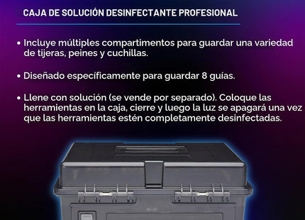 Barberology Caja de desinfección profesional