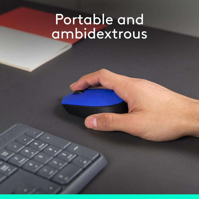 Mouse Logitech M170 | Inalámbrico | Receptor USB | 1000 DPI | Diseño Ambidiestro