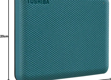 Toshiba Disco Duro Externo 1TB USB 3.0 Verde, HDTCA10XG3AA