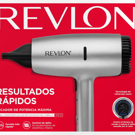 Secadora Dry Max 1875W Revlon | Para un secado rápido con menos frizz y más control en tu cabello