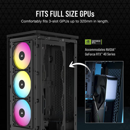 Case Gaming Corsair 2000D Airflow | Mini-ITX | Panel Malla | Alta Ventilación | Black