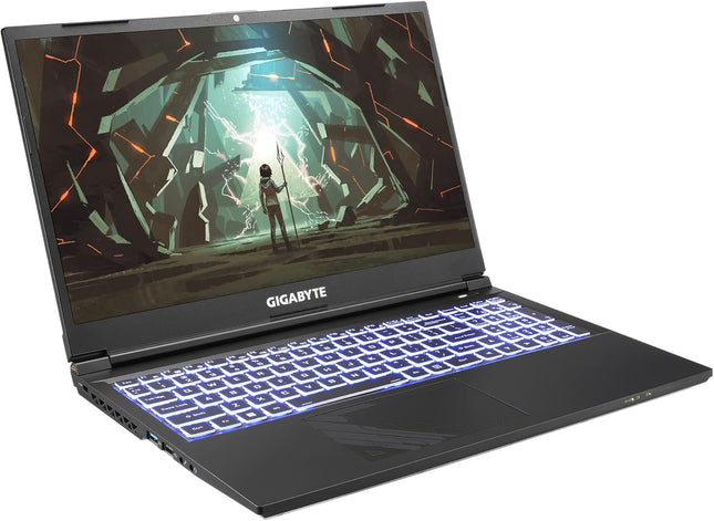 GIGABYTE G5 gaming laptop vista lateral derecha mostrando puertos