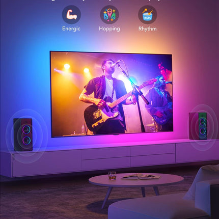 Tira de Iluminación LED Govee H61780A1 | TV Backlight 3 m | RGBIC | Wi-Fi + Bluetooth