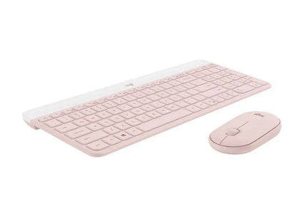 Teclado Logitech MK470 Rose diseño slim con teclas en español