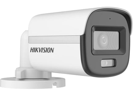 Cámara de Seguridad Analógica Hikvision DS-2CE10DF0T-PFS | 2MP | ColorVu | Mini Bullet | Audio | Exterior