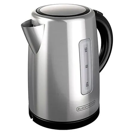 Hervidor Eléctrico Black+Decker KE2000SD | 1.7 L | 1500 W | Inalámbrico 360° | Acero Inoxidable