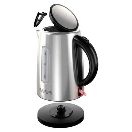 Hervidor Eléctrico Black+Decker KE2000SD | 1.7 L | 1500 W | Inalámbrico 360° | Acero Inoxidable