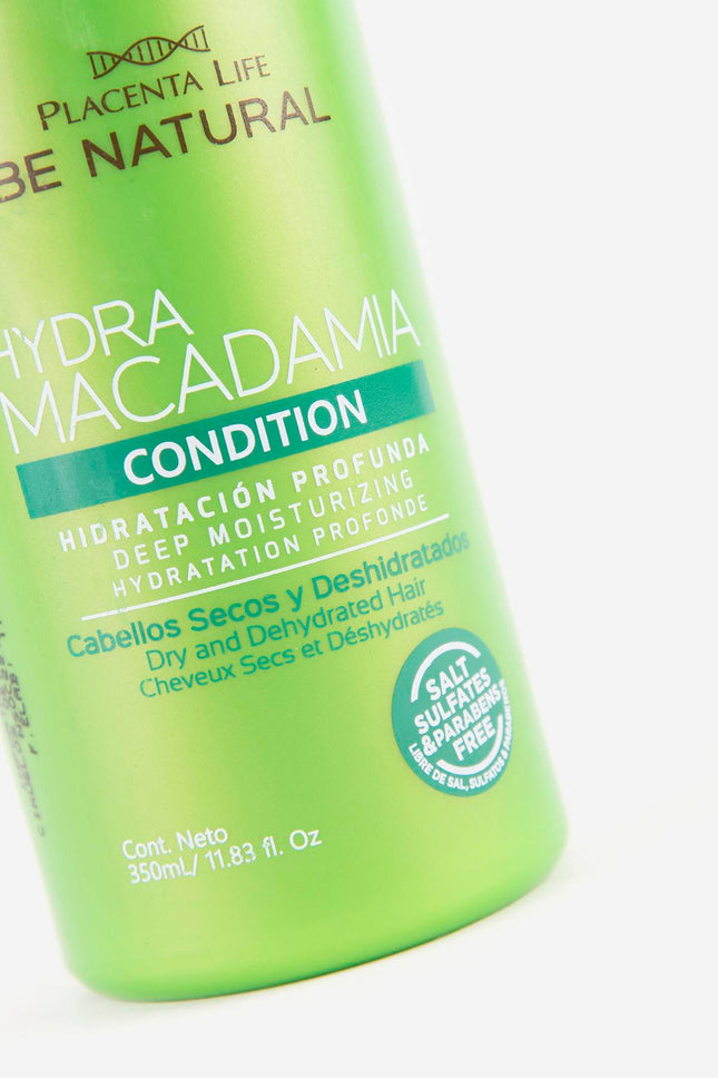 Acondicionador Hidratante Macadamia 350ml Placent Life | Para nutrir e hidratar profundamente tu cabello