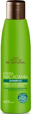 Shampoo Hidratante Macadamia Placent Life | 100ml | Hidratación profunda y suavidad para cabello seco y opaco