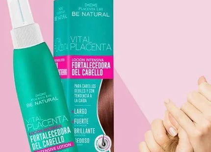 Loción Fortalecedora Vital Placenta 100 ml | Placent Life | Fortalece, estimula el crecimiento y previene la caída con proteína vegetal