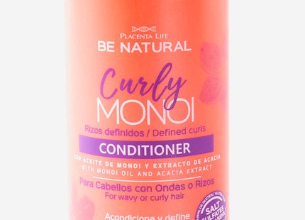 Acondicionador Curly Monoi Rizos Definidos 350ml Placent Life | Ideal para rizos hidratados | suaves y sin frizz