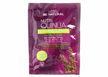 Mascarilla Nutritiva con Quinua Sachet 35g Placent Life | Para fortalecer y revitalizar el cabello desde la raíz