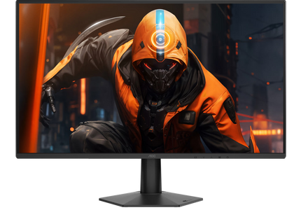 Monitor AOC Gaming 27G50F de 27 pulgadas vista frontal completa con pantalla negra encendida