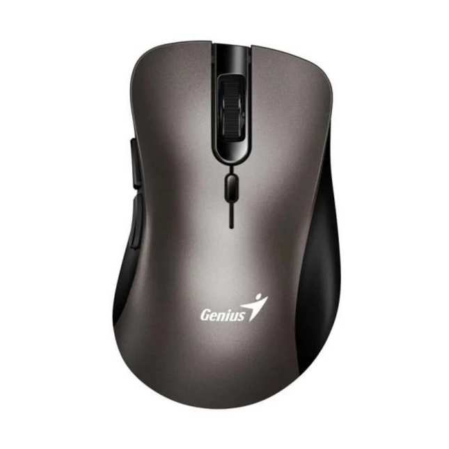 Mouse Inalámbrico Genius RS2 Ergo 8100S AI | 2.4GHz | 800/1200/1600 DPI | 6 Botones | Clic Silencioso | Receptor USB
