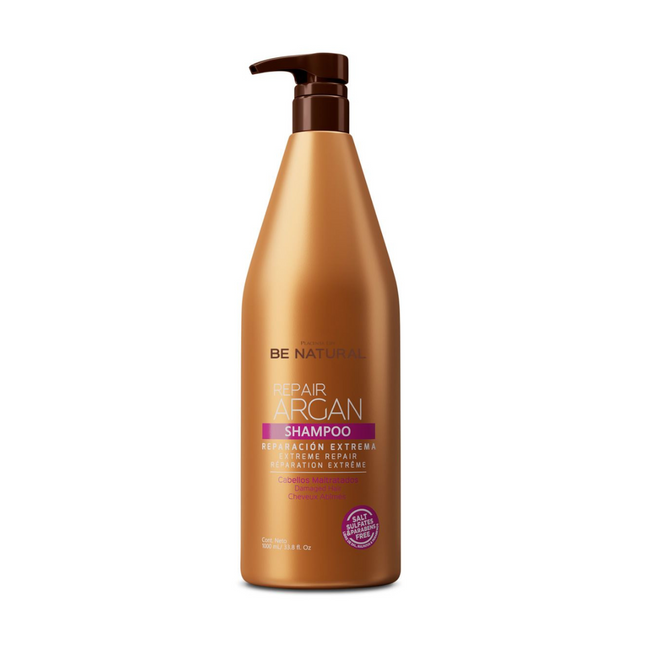 Shampoo Reparador Argán Placent Life | 1000ml | Hidratación y reparación profunda para cabello dañado y seco