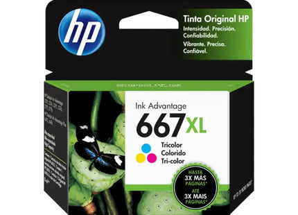 HP cartucho HP 667Xl color 3YM80Al