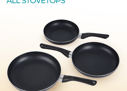 Set de Sartenes Winning Star, ST-5217, Aluminio, 3 Piezas