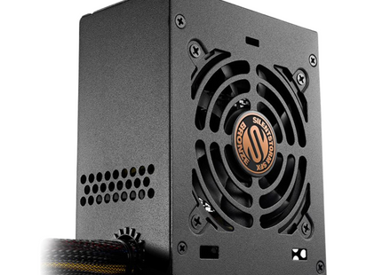 Fuente de Poder Sharkoon SFX Bronze 450W | Certificación 80 PLUS Bronze | Formato SFX | Ventilador 80mm | Cableado Fijo