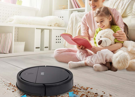 Robot aspiradora Winning Star 2 en 1 vista en ángulo mostrando diseño ergonómico completo
