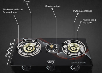 Estufa de mesa ST-9655 en ambiente de cocina mostrando funcionalidad
