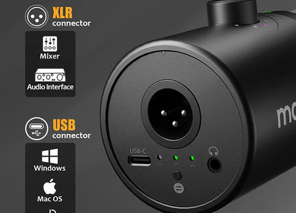 Micrófono Maono PD400X USB/XLR para Podcasting y Streaming