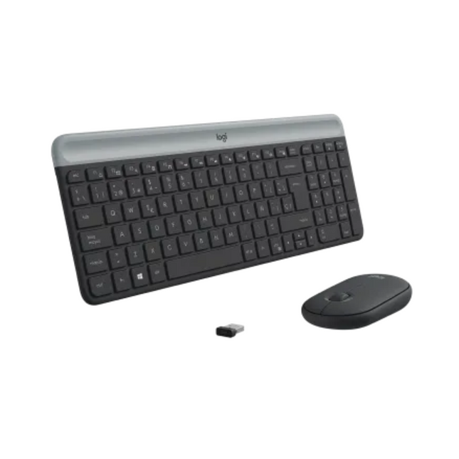 Teclado y Mouse Logitech Slim MK470 | Inalámbrico | Diseño Ultra Delgado