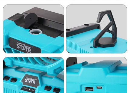 Winning Star Ventilador de Mesa Recargable 6W, ST-4069