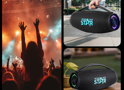 Winning Star Parlante RGB Bluetooth 80W, ST-8102