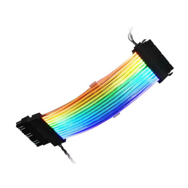 Cable de Extensión Sharkoon Shark XTend 24 | 24 pines | Fuente ATX | Gestión de cables | Negro