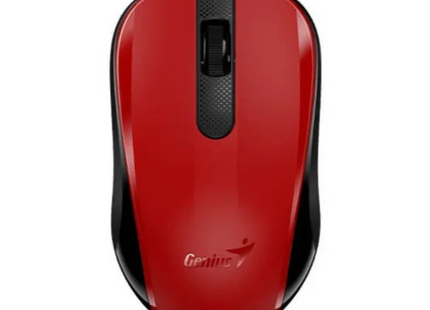 Mouse Genius NX-8008S negro inalámbrico vista frontal sobre fondo blanco