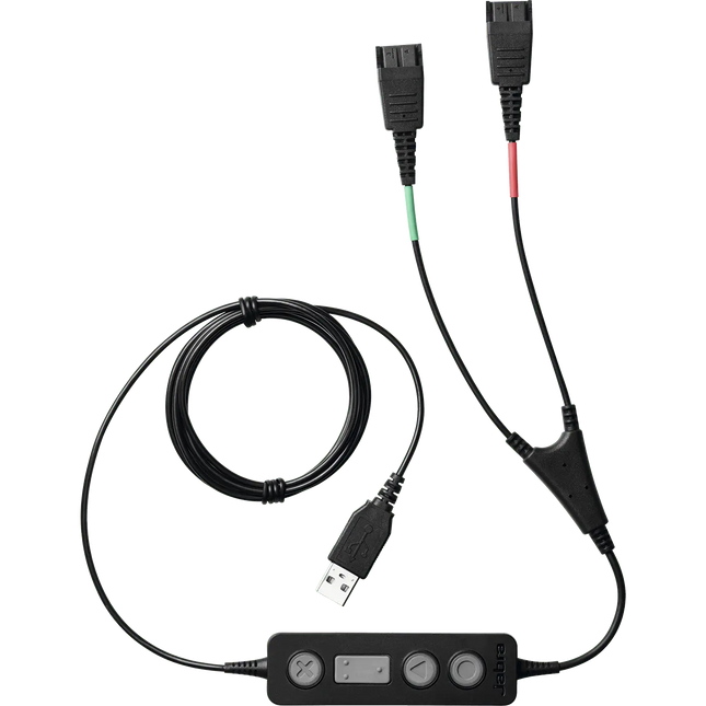 Jabra Link 265 Cable de Supervisión USB/QD para 2 Headsets QD, 265-09