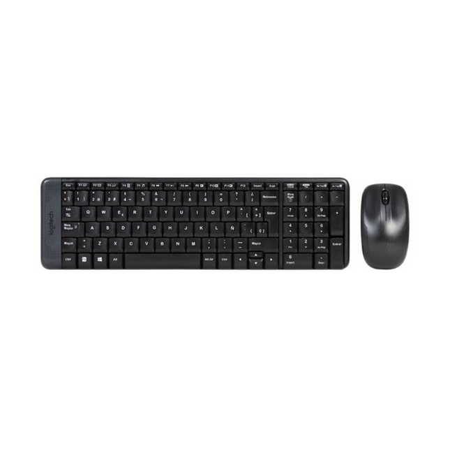 Teclado y Mouse Logitech MK220 | Inalámbrico | Compacto | Español