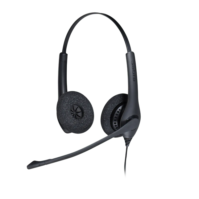 Jabra Biz 1500 Duo QD Headset Alámbrico con Micrófono de Cancelación de Ruido