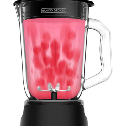 Licuadora Black+Decker Helix BL1600BG‑LA | 800 W | 4 Velocidades + Pulso | Jarra Vidrio 1.5 L | Acero Inoxidable