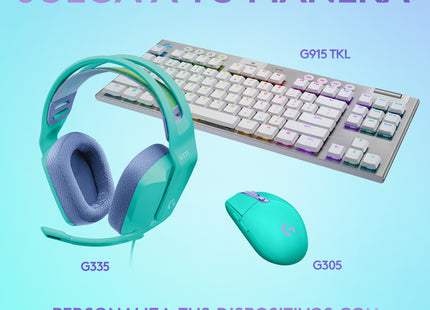 Headset Logitech Gaming G335 | Micrófono Flip-to-Mute | Sonido Estéreo