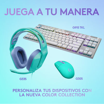 Headset Logitech Gaming G335 | Micrófono Flip-to-Mute | Sonido Estéreo