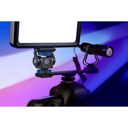 Montura para Luz Elgato Key Light Mini Cold Shoe | Soporte Ajustable | Compatible con Cámaras | Color Negro