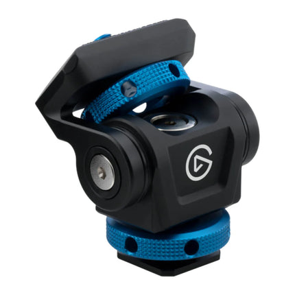 Montura para Luz Elgato Key Light Mini Cold Shoe | Soporte Ajustable | Compatible con Cámaras | Color Negro