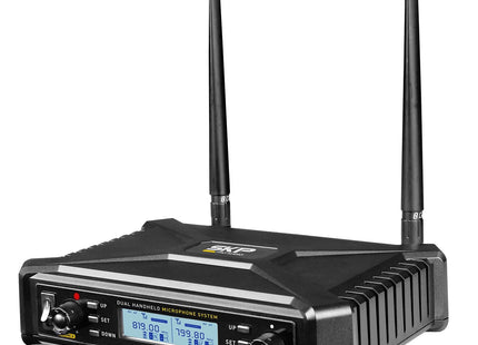 SKP UHF-600 PRO micrófono inalámbrico doble - vista del receptor
