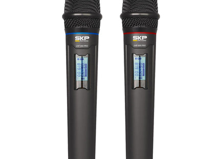 SKP UHF-600 PRO micrófono inalámbrico doble - panel de controles