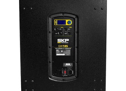 SKP QW18S subwoofer profesional de madera - vista lateral
