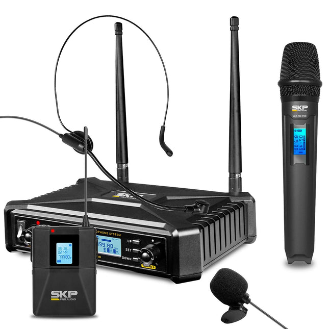SKP UHF-700 PRO kit inalámbrico multifrecuencia - vista general