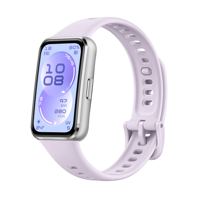 HUAWEI Band 11 pulsera inteligente morado pantalla AMOLED vista frontal